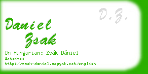 daniel zsak business card