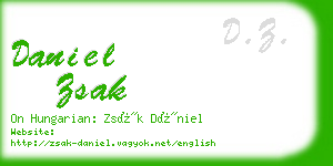 daniel zsak business card